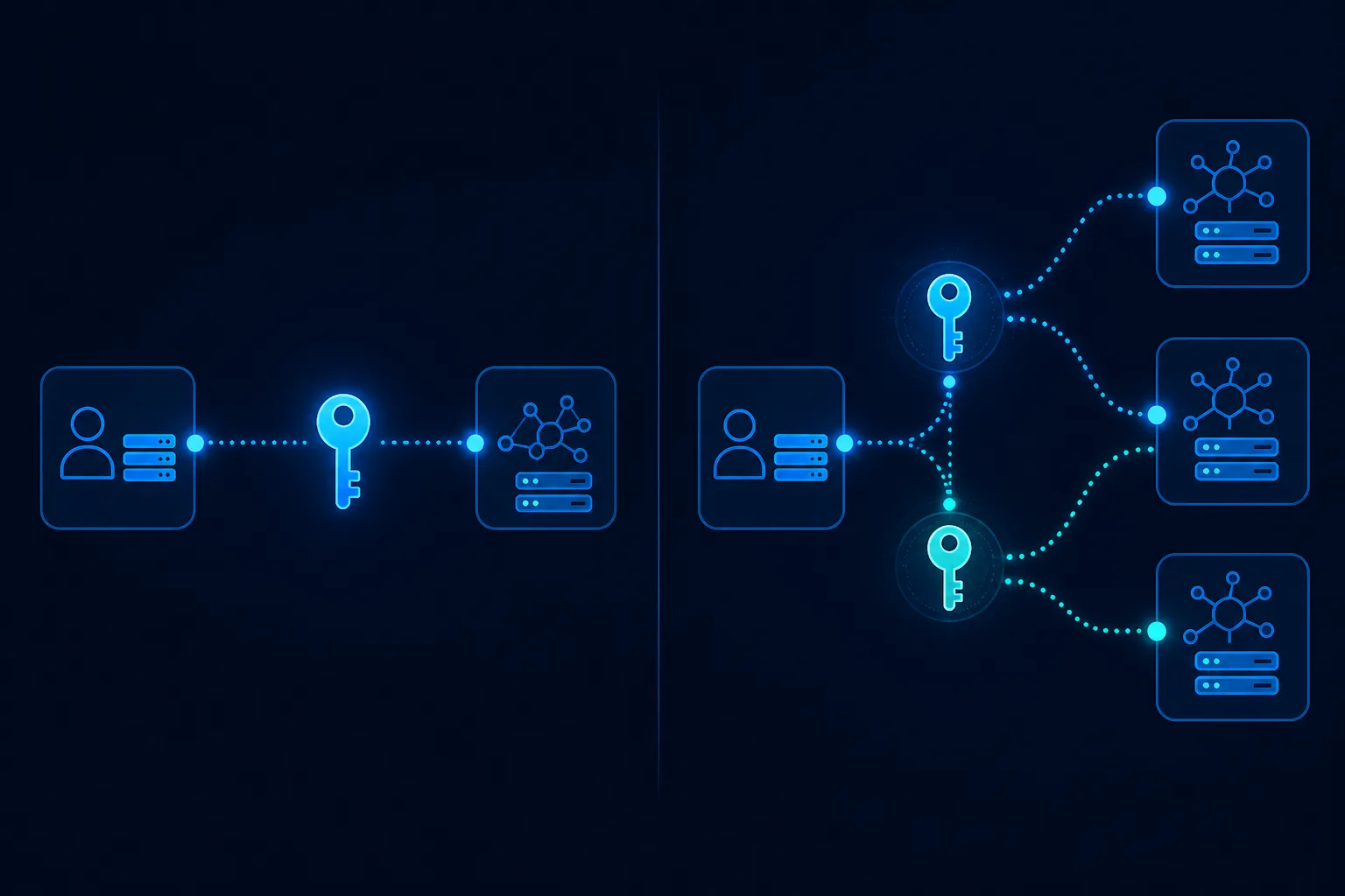 Symmetric HMAC secret versus asymmetric public-key verification for JWT signatures